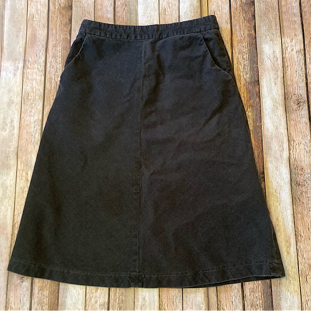 J.Crew Aline Corduroy Women’s Size 4 Gray Cotton Skirt Slash Pockets Work Career